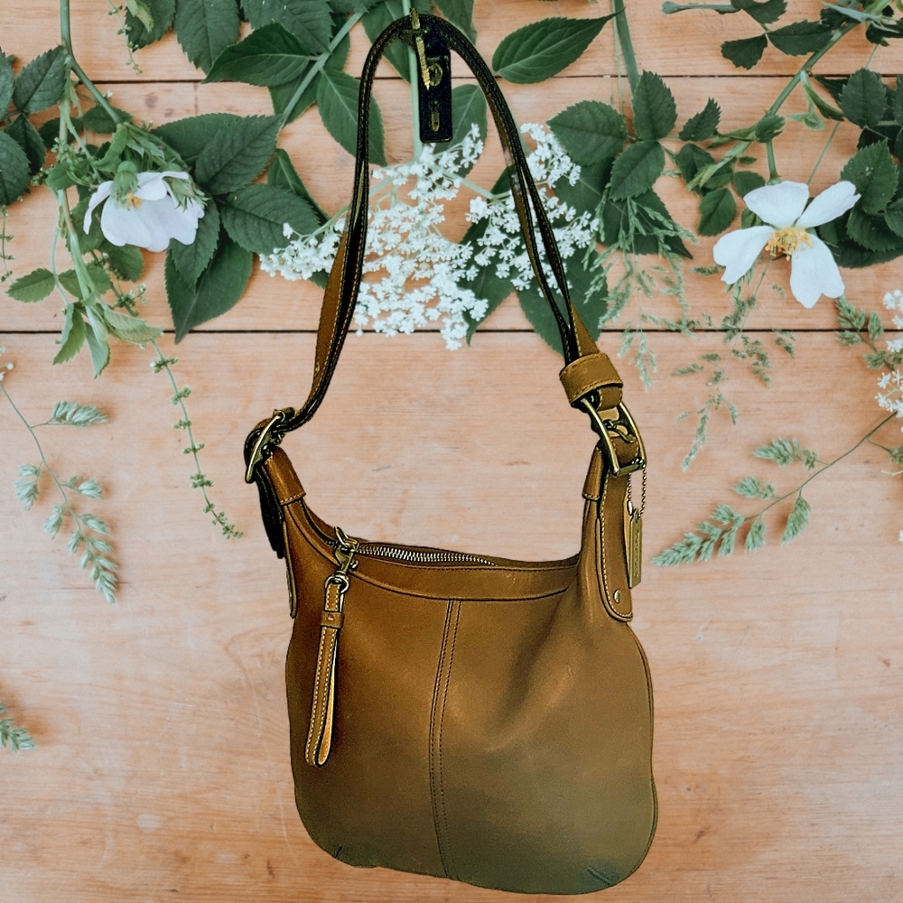 Coach Tan leather crossbody/shoulder bag - Picture 8 of 8